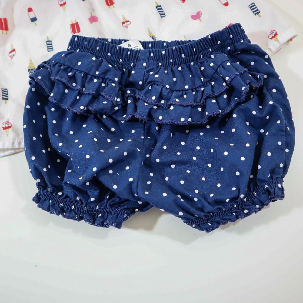 Carter's Blue, Red, and White Nautical two-piece set for baby - Picture 5 of 7